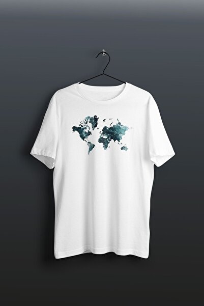 HOFFNUNG Tricou unisex din bumbac supradimensionat cu guler rotund