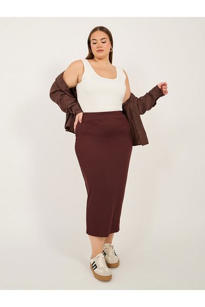 Styli Plus Size Scoop Neck Skinny Fit Jersey Tank