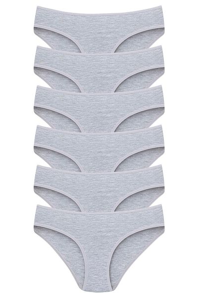 REAL PASSİONE Plain Color Cotton 6 Women's Panties