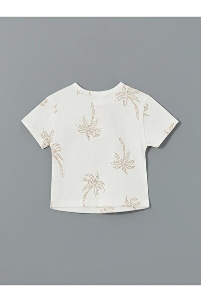 LC Waikiki Crew Neck Printed Baby Boy T-Shirt and Pants 2-Piece Set