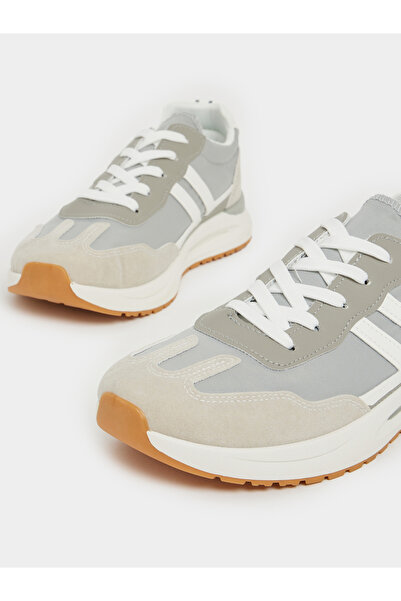 Styli Color Block Lightweight Lace Up Sneakers