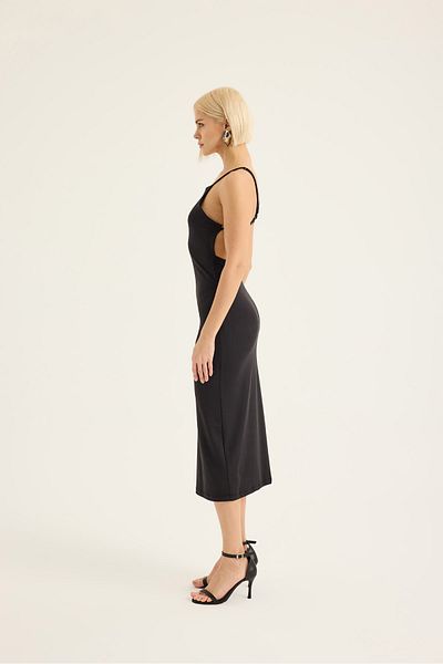 SEVİLEN Back Low-cut Long Dress
