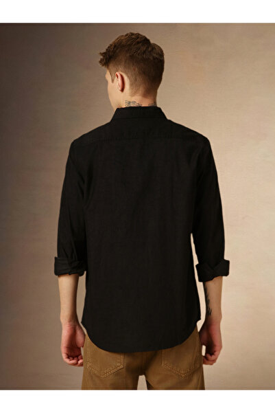 Dennis Lingo By Styli Solid Relaxed Fit Spread Collar Shirt