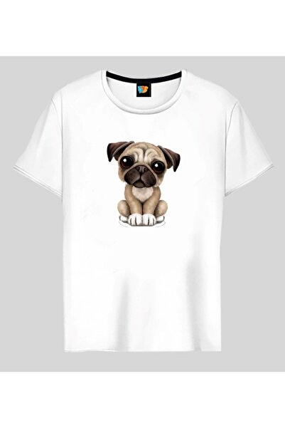 HOFFNUNG Cățeluș dulce și mic, alb tricou