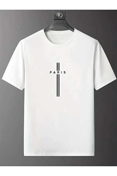 HOFFNUNG Unisex PARIS cu imprimeu guler rotund supradimensionat tricou