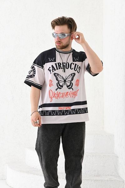 İLKCET MODA Focus Unisex Oversize T-shirt