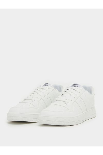 Styli Striped Low Top Lace Up Sneakers