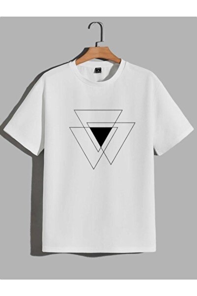 HOFFNUNG Tricou oversize unisex cu imprimeu minimal negru/alb