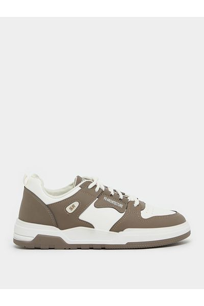 Styli Color Block Skateboard Lace Up Sneakers