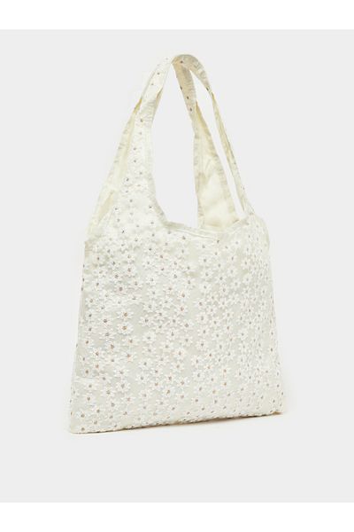 Styli Embroidered Flower Design Shoulder Bag