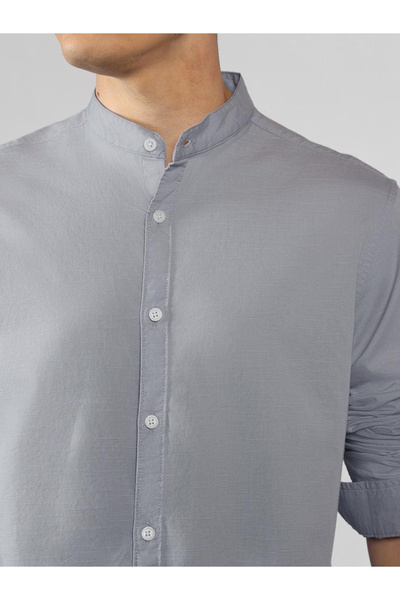 Dennis Lingo By Styli Solid Regular Fit Collared Shirt