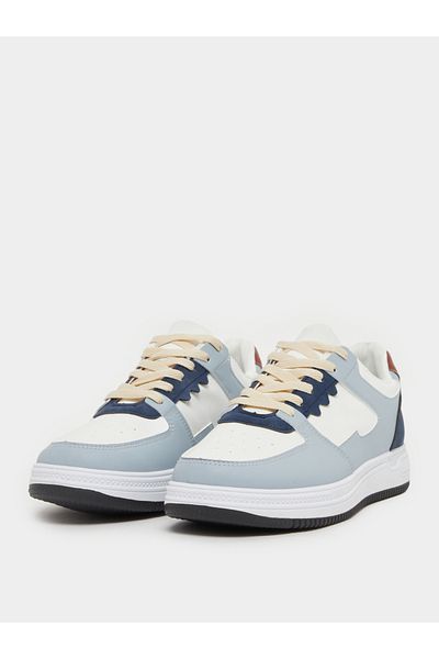 Styli Color Block Lace Up Platform Sole Sneakers