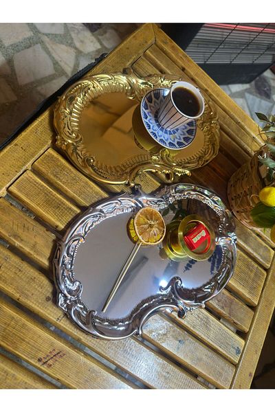 MGEStore 2 Presentation Trays to Hire in Gold and Silver Color