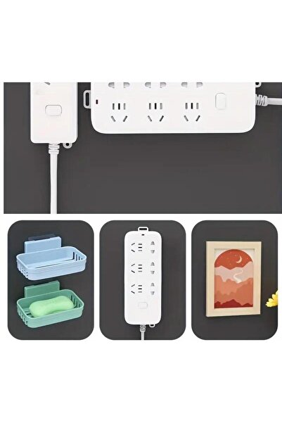 jetfast 5 Pairs Adhesive Snap Clip Toggle Tool Picture Freezer Plugged into Wall