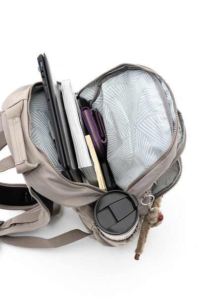 YOGII Barta Model Unisex Water Resistant Fabric 4 Compartment School Travel Backpack with Laptop Compartment