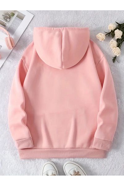NEW TRENDY COLLECTİON Γυναικεία Plus Size Plus Size Brooklyn Graphic Hoodie Μπλε