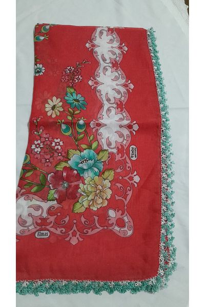 Papatyam Handcrafted Needlepoint Embroidered Writing/Tulbund/Needlepoint Yemeni/Vintage/Dowry Yemeni/Polyester/Hand Knitted