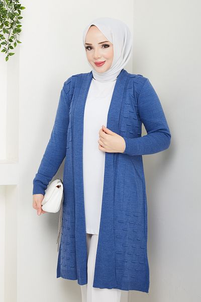 Pamuk Butik Γυναικεία φαρδιά ζακέτα με τσέπες, Dusty Rose