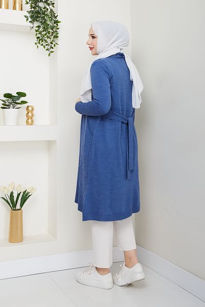 Pamuk Butik Γυναικεία φαρδιά ζακέτα με τσέπες, Dusty Rose