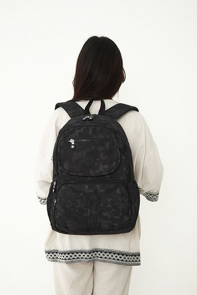 YOGII Lety Model Unisex Water Resistant Crinkle Fabric Multi-Compartment Laptop School and Backpack