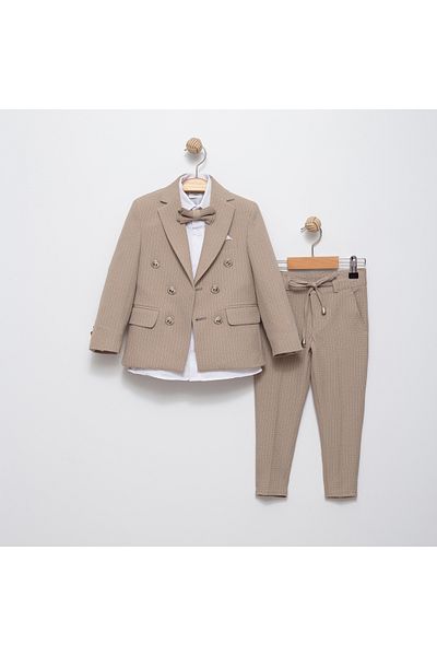 Pasur Bebe Boy's Striped Groom Suit