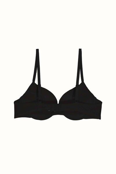 C&City 3 Pack Push up Soft Covered Knitted Bra C38015 Black/White/Skin