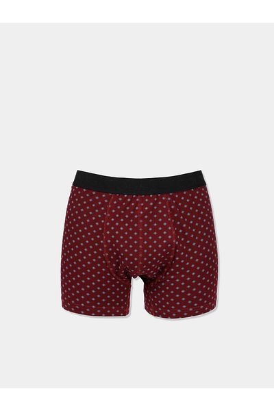 Colin's Modern Fit Printed Men's Claret Red Boxers