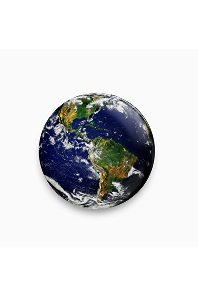 rebelberi Dünya Şeklinde Y2K Grunge Stil Rozet