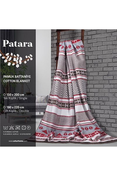 Menta store Patterned Cotton Blanket Single Blanket