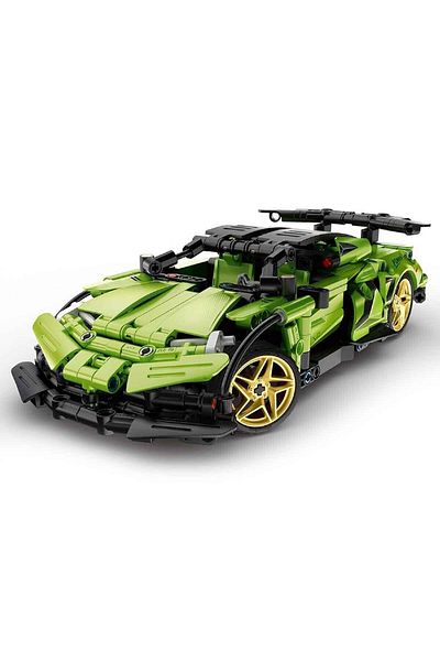 Oyuncakmatik Master Remote Control Green Super Car Creative Construction Set 429 Pieces