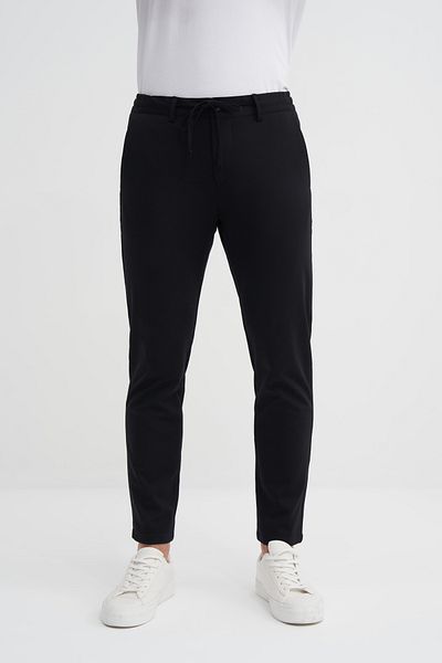 Cazador Ανδρικό Jogger Slim Fit με κορδόνια κομψό υφασμάτινο παντελόνι