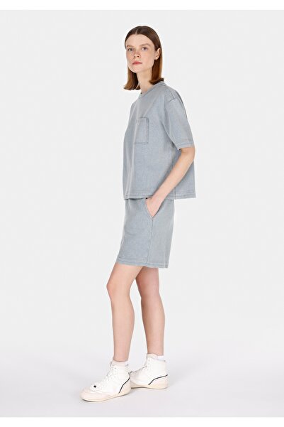 Colin's Regular Fit Mid Waist Straight Women's Gray Shorts