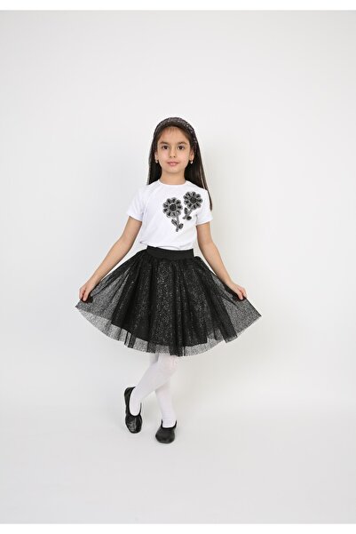 Nacar KIZ ÇOCUK 23 NİSAN GÖSTERİ T-SHİRT SADECE ÜST MODELLİ BADİ Sadece badi