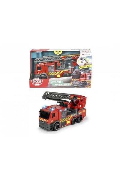 Dickie Toys ديكي شاحنة إطفاء إنقاذ مع ضوء وصوت