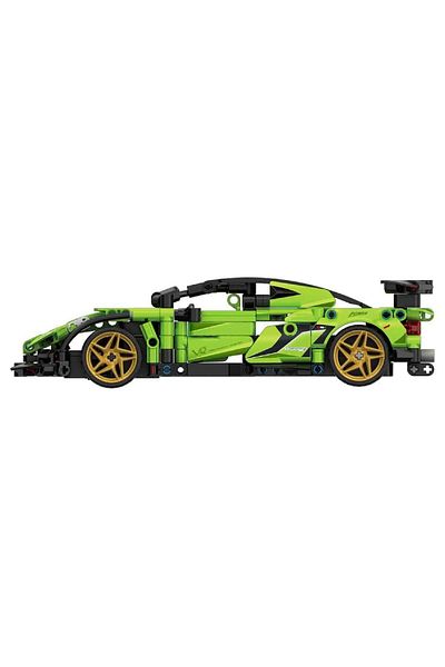 Oyuncakmatik Master Remote Control Green Super Car Creative Construction Set 429 Pieces