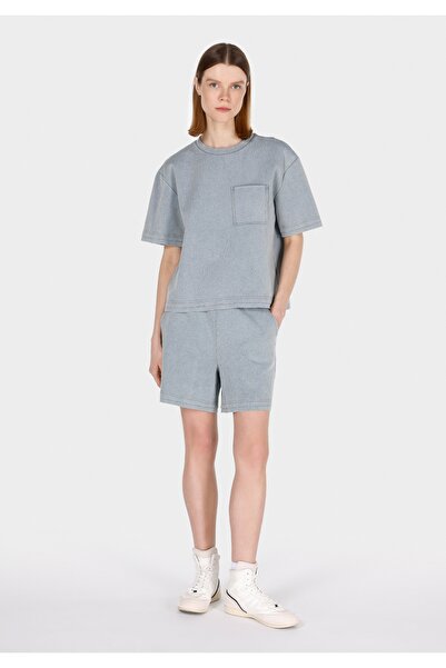 Colin's Regular Fit Mid Waist Straight Women's Gray Shorts