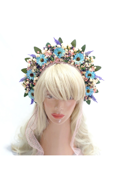 htk butik تاج لوصيفة العروس والحفلات من الزهرة الاصطناعية إلى الأمومة - الحنا...