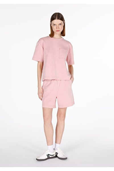 Colin's Дамски розови шорти с правилна кройка, средна талия и прав крак