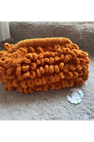 LemaWorkShop Pufnasta torba, ručno pletena, mekana ručna torba, clutch