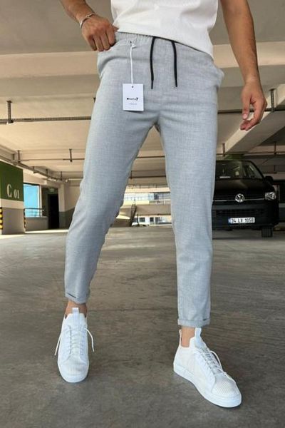 hello7 Ανδρικό παντελόνι Jogger με διπλό πόδι με λεπτή εφαρμογή