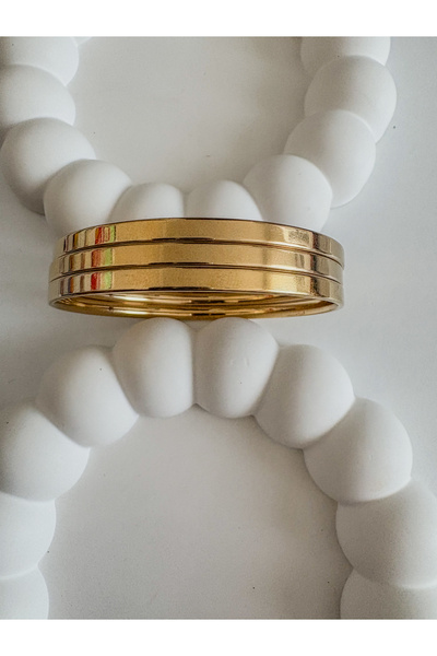 LeyyaJewelry سوار جادا ستيل سميك - موديل بيبي بوي