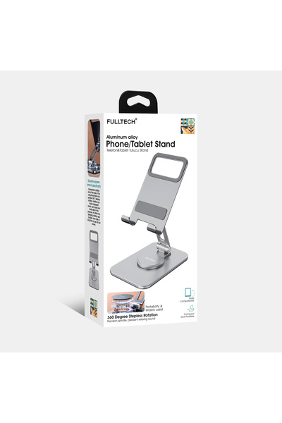 Fulltech FHD17 360° Dönebilen Alüminyum Telefon ve Tablet Standı