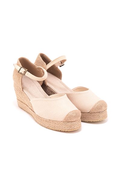 Star Tombis Real Handmade Toe Straw Platform Wedge Heel Linen Straw Espadrille Handmade