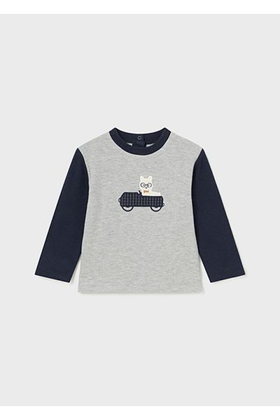 MAYORAL Baby Boy Gray Long Sleeve T-Shirt - 2031