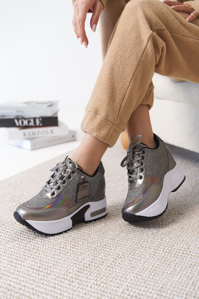 Cananın Pabuçları MDN 854 GİZLİ TOPUK SİMLİ SPOR AYAKKABI