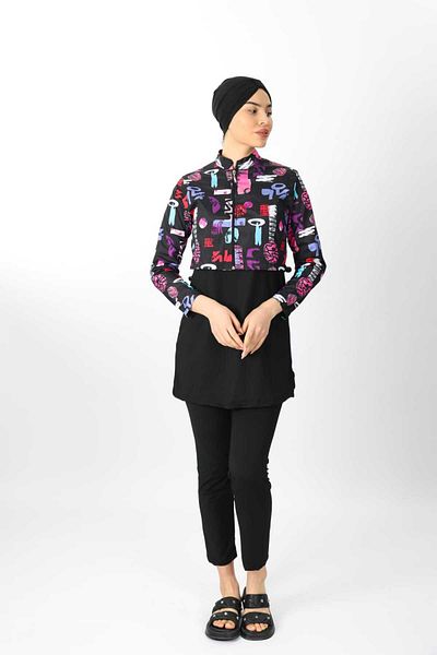 ENDYMION Fully Covered Jackeṫ Hijab Swimsuit
