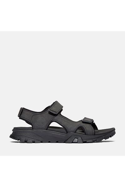 Timberland Men's Lincoln Peak Double Strap Black Sandals