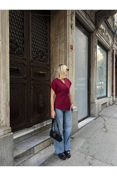 buqre's moda Asymmetrical Vest with Gold Button Detail