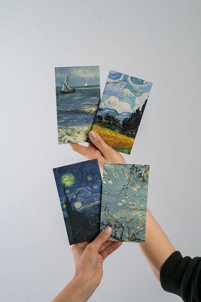 Fly Notes Van Gogh Set of 4 Unlined Notebook 10 X 15 cm 64 Pages School Notebook Mini Notebook Gift Notebook
