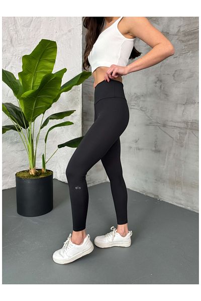 Elif Özbey Butik Black High Waist Sports Leggings